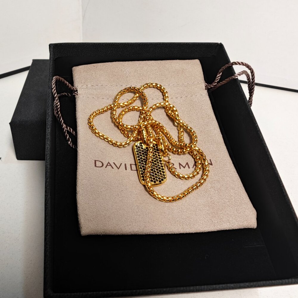 David Yurman Rectangular Pendant Necklace - image 3